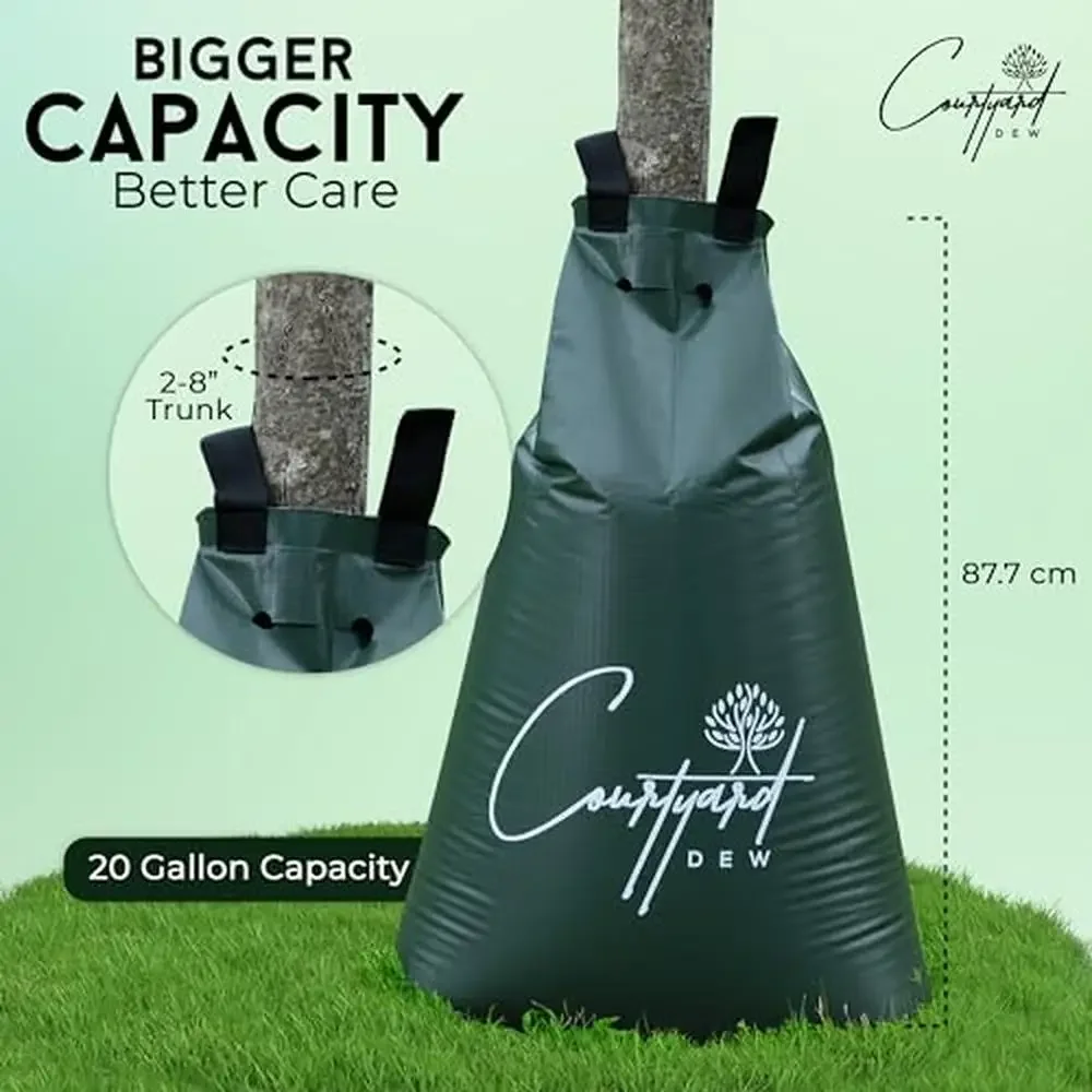 20 Gallon Slow Release Tree Watering Bags Heavy Duty Refillable Tree Root Watering Bags Deep Root Watering Zero Water Wastage