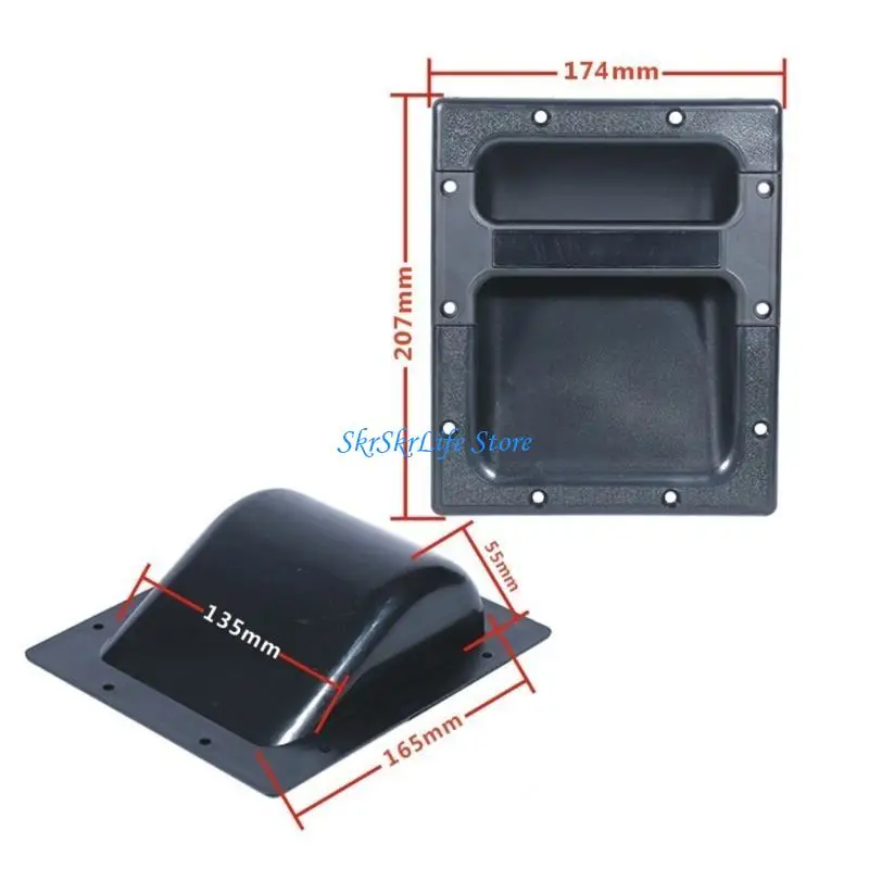 

E65E Portable Recessed Speakers Accessory Rugged Cabinet Handle for Enhances Grip