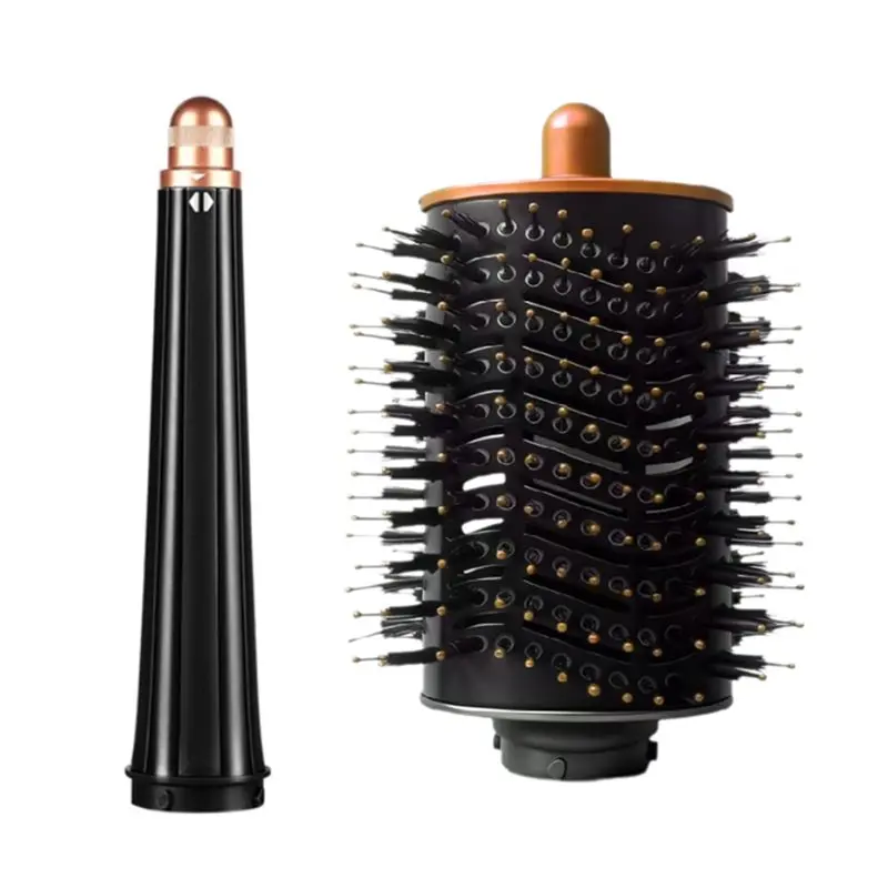 

【SUPERDEALS】Long Conical Barrels& Smoothing Brush Curling Iron For Dyson Airwrap HS01/05/08 Textured Waves And Smooth Hair Styli