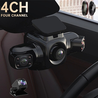 4 Channel 360° Dash Cam 4CH GPS Dash Cam 4*1080P for Car DVR WiFi Video Recorder IR Night Vision Support 24H Parking Monitor