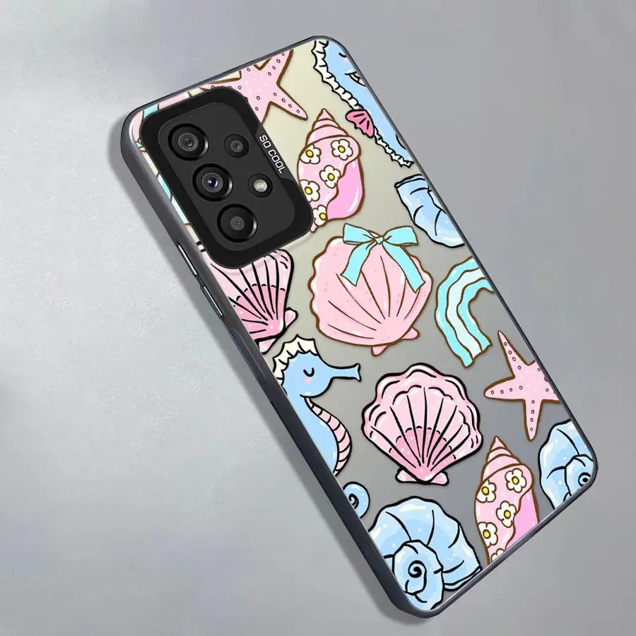 Pastel Ocean Critters Phone Cover Case for Samsung Galaxy A14 A56 A17 A52 A54 A12 A72 A32 A36 A25 A73 A23 A71 A16 A34 A13