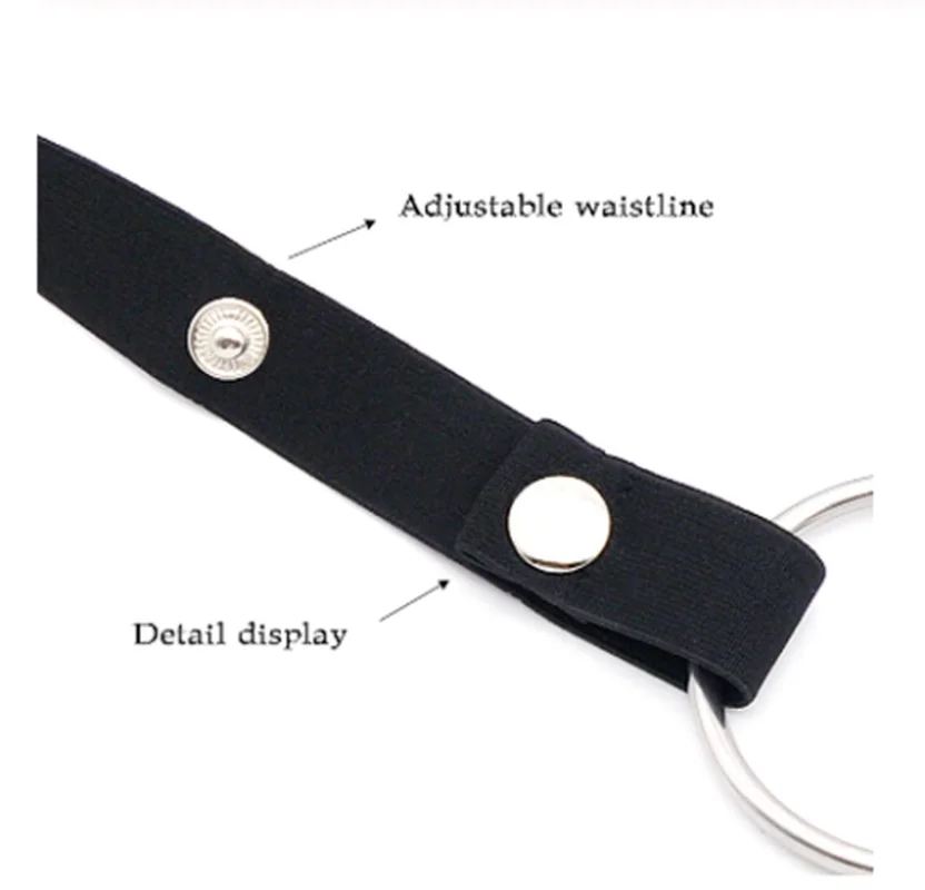 Male Fixed Auxiliary Belt for Cock Cage Adjustable Elastic Band Chastity Device Tied Penis Cage Straps O Ring Sex Toys for Man