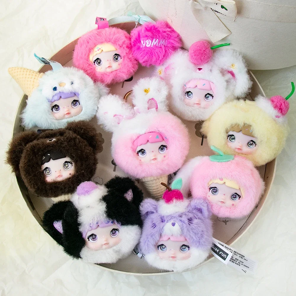 노미 100% 스위트니스 비닐 플러시 인형 럭키 블라인드 박스 미니 백 참 귀여운 애니메이션 펜던트 깜짝 선물 트렌디 장난감