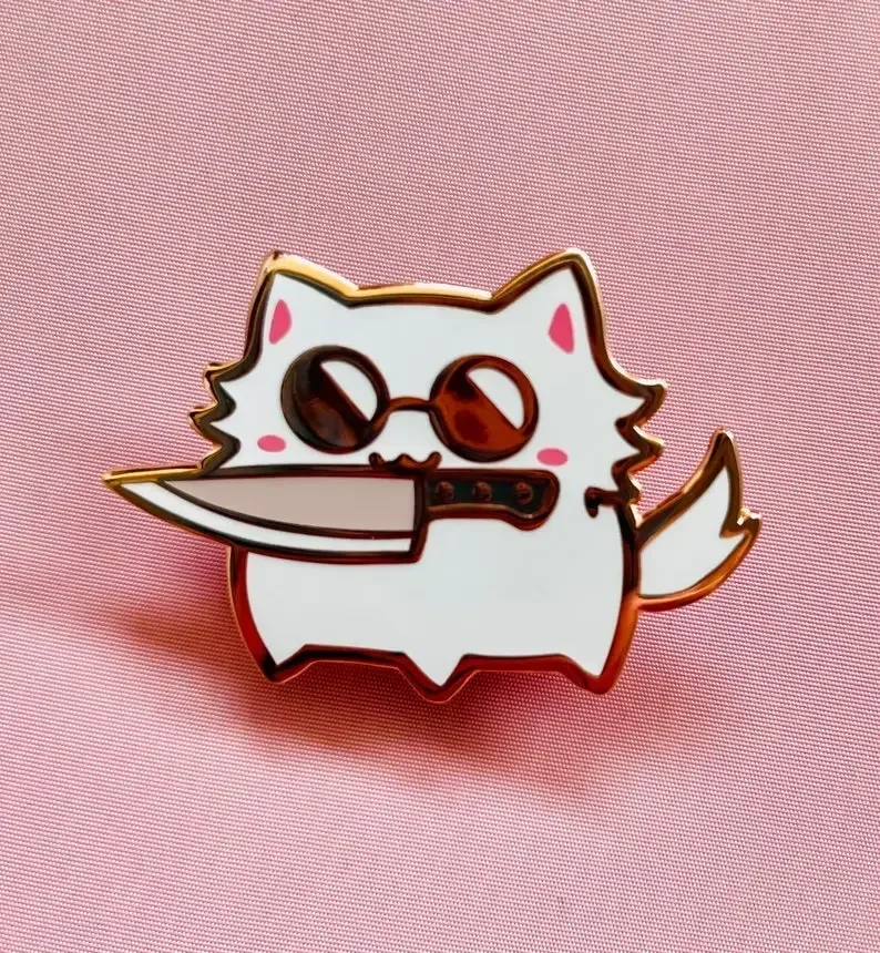 Gojo kocour natvrdo smalt pin（it's ne- měkké enamel） anime，satoru gojo