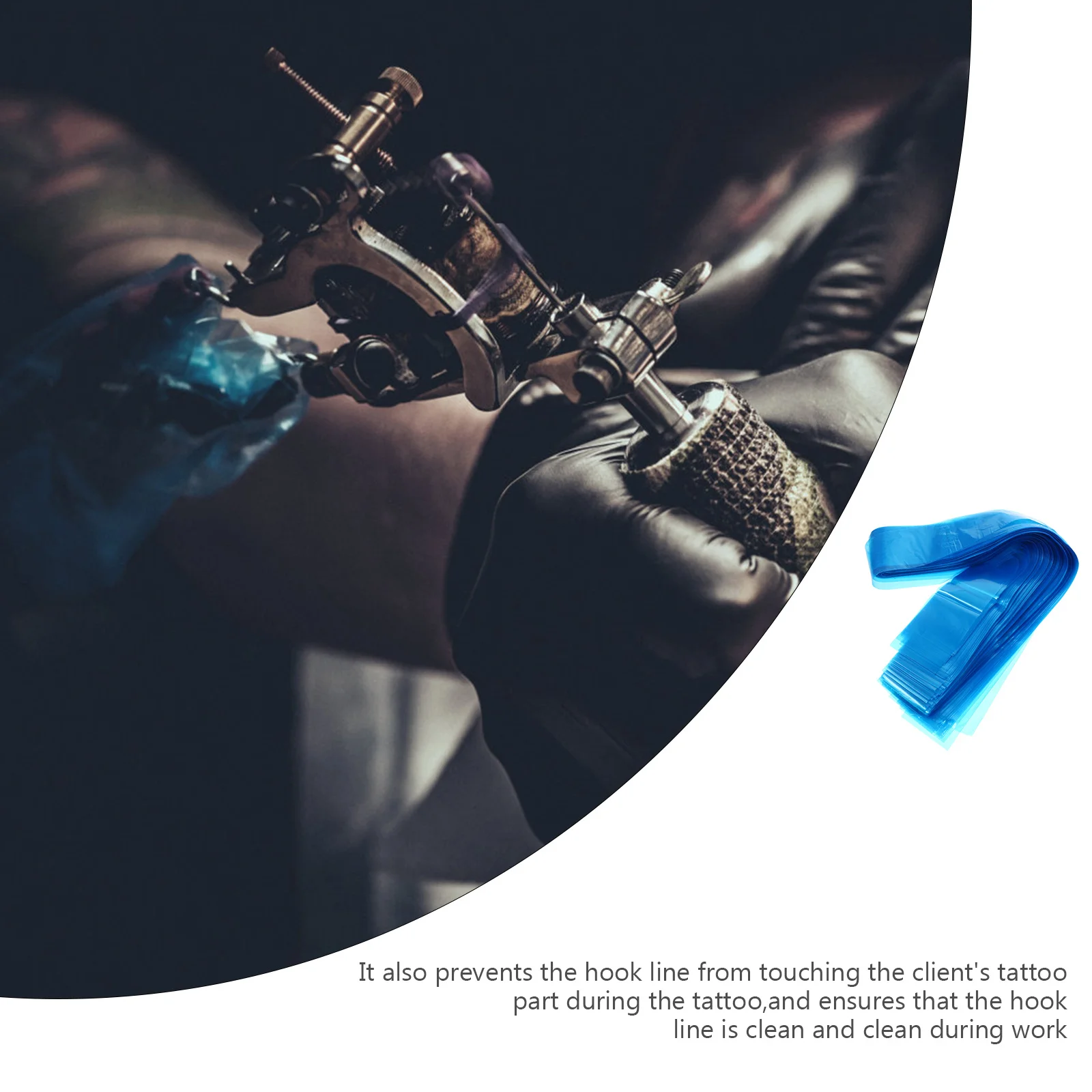 

125Pcs Tattoo Clip Cord Sleeves High Quality Plastic Disposable Machine Covers Prevent Stain Pigment Safe Working Area