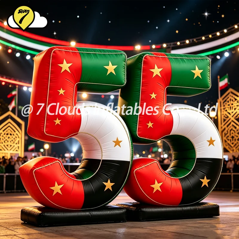 Giant National Day Love-shaped Air Model Digital Inflatable Flag Inflatable Balloon Mascot Camel for National Celebration Decor