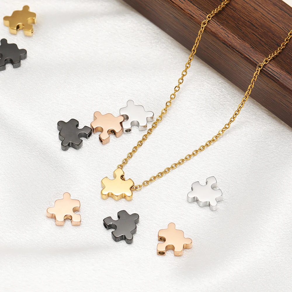 5 قطعة الفولاذ المقاوم للصدأ بازل قطع الخرز خزر عازل DIY بها بنفسك الحرف صنع المجوهرات قلادة سوار الملابس والاكسسوارات السائبة