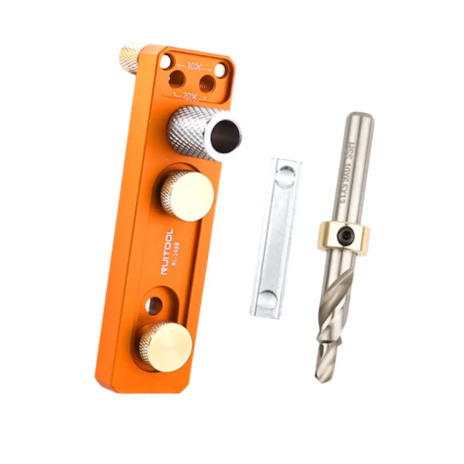 

Aluminum Profile Drill Guide Set Kit Professional Vertical Puncher with 3030 2020 Slider Single Access Hole Punching Jig