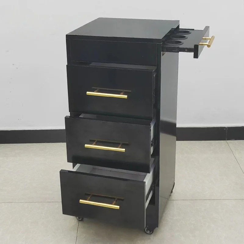 Yicheng Beauty Wholesale Hairdressing Barber Nail Equipment Beauty Tool Cart White Professional Hair Salon Trolley Cart for Sale