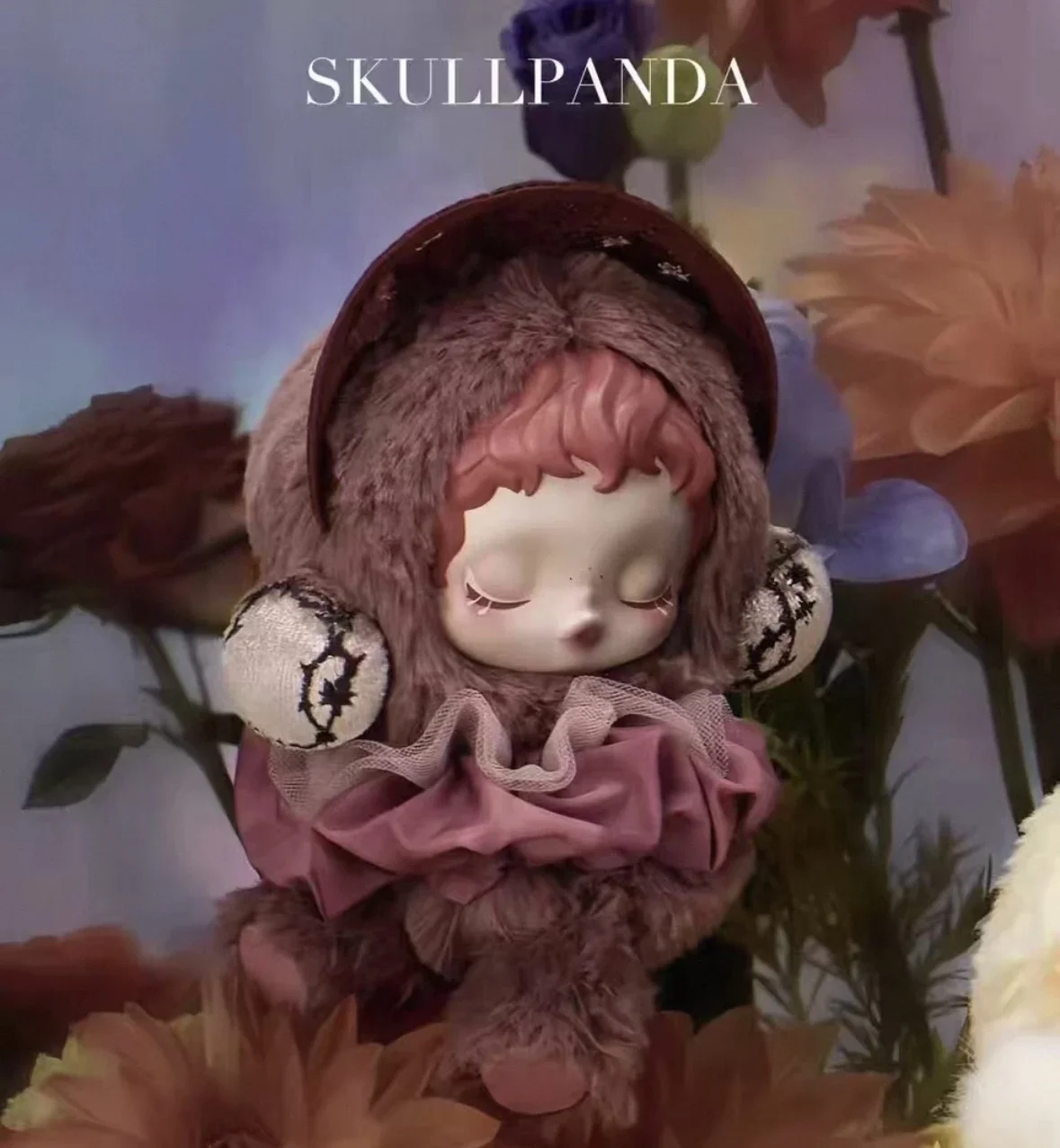 البوب مارت SKULLPANDA ضوء النسيج حديقة الفينيل أفخم الديكور SP V2 الشتاء ميلودي صندوق أعمى جميل عيد الميلاد هدية عيد ميلاد