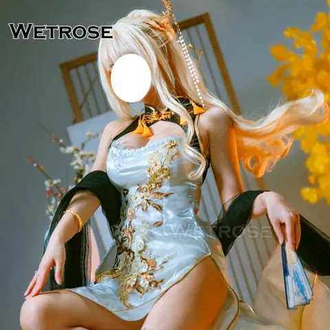 【Wetrose】In Stock Goddess of Victory: Nikke Crown Glorious Flower Cheongsam Game Outfit Cosplay Costume