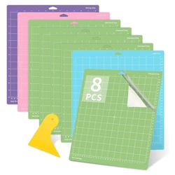 Cutting Mats,Vinyl 8 Pack Variety Cutting Mats 12X12inch, Cutting Mats For Cricut Vinyl For Cricut Explore Air Series