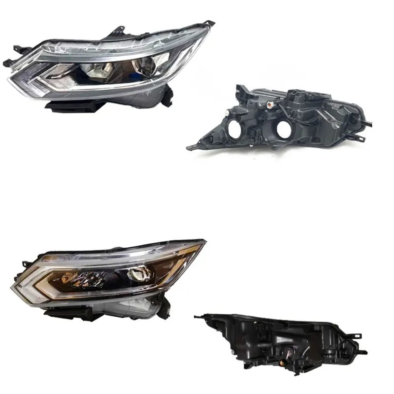 For Nissan Qashqai 2019 2020 2021 Headlight Signal Lamp Housing Car Accessories Front Bumper LED Headlight Without Bulbs
