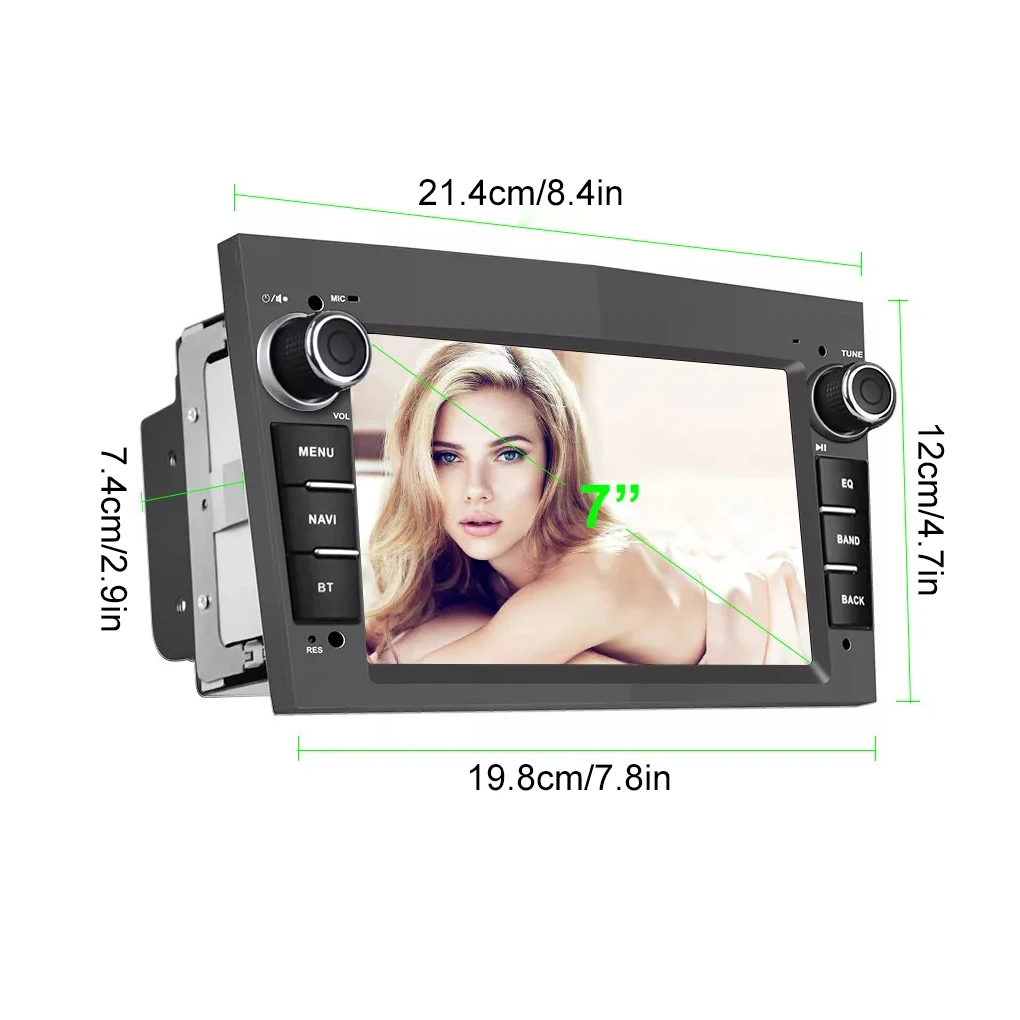 Profitez du RADIO de voiture AM/FM avec connectivité Bluetooth EQ RADIO de voiture HiFi pour 1 + 16G