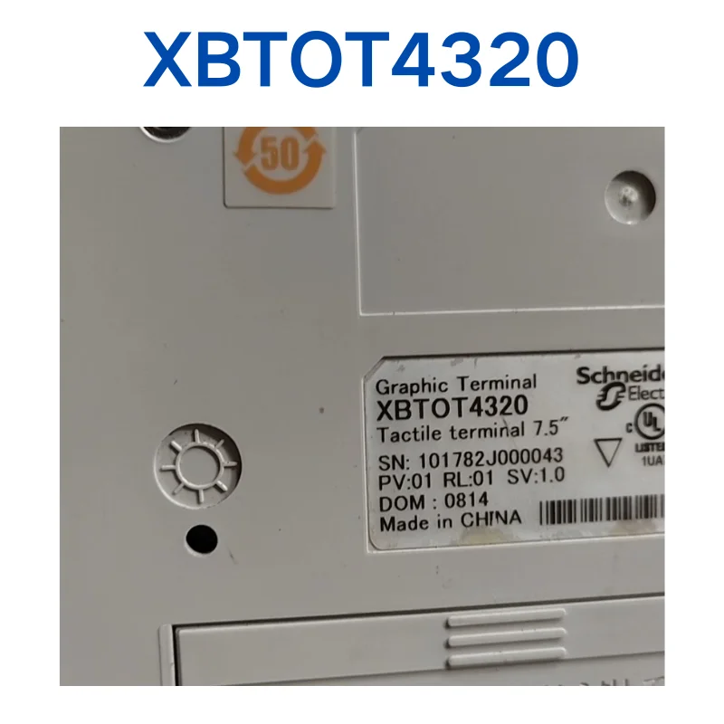 Second hand XBTOT4320 touch screen test OK, fast  shipping