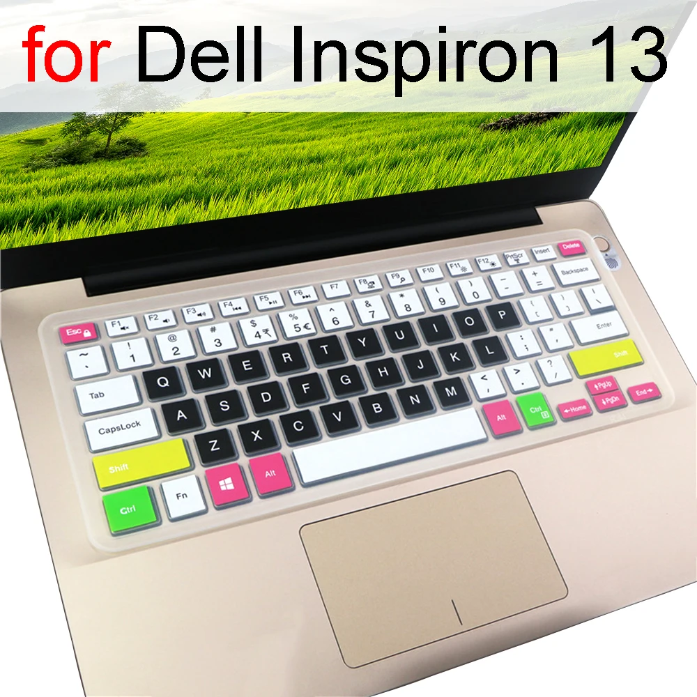 Keyboard Cover for Dell Inspiron 13 7391 7390 7380 7378 7375 7368 7370 7372 7373 7375 7359 7386 Silicone Protector Skin Case