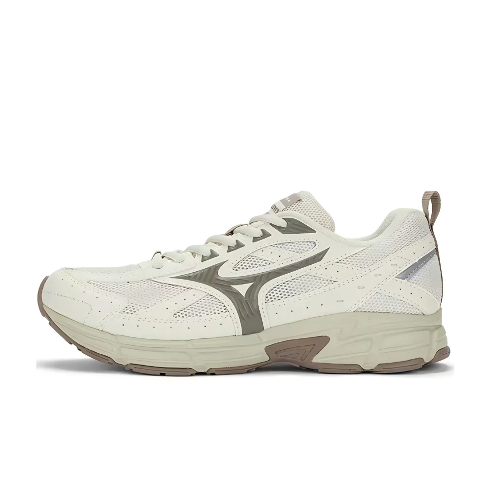 Mizuno Speed Unisex Low-Top Casual Training Running Shoes – White/Brown, Breathable, Durable & Comfortable Fit D1GH223007
