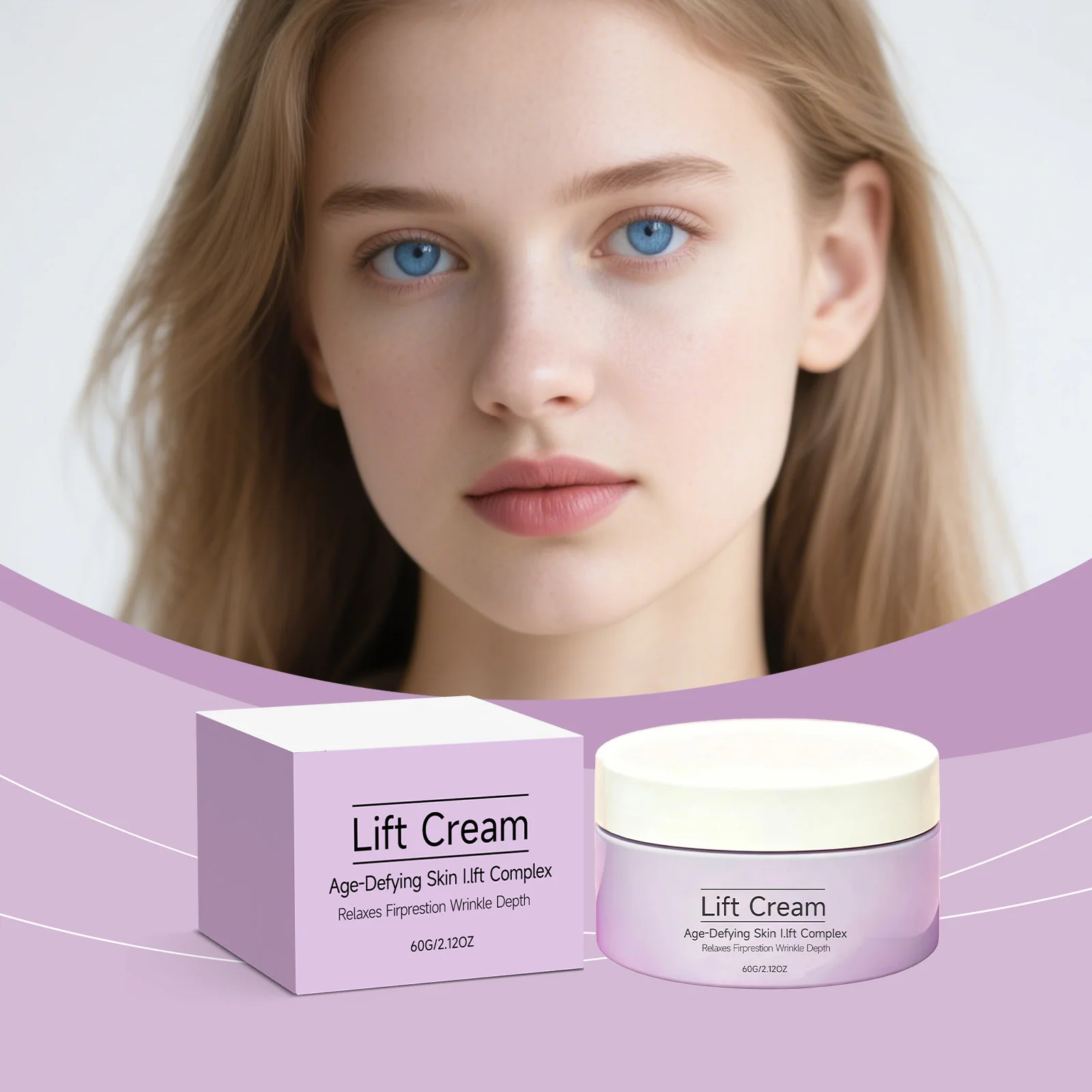 Facial Care Cream Mild Tender Nourishing Face Moisturizer Skin Firming Glow Long Lasting Hydration For Dry Combination Skin 60g