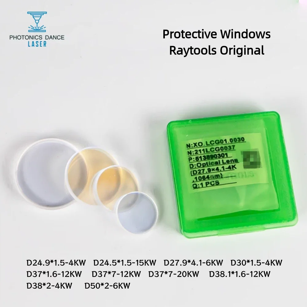 Оригинальные защитные линзы Raytools для лазерной резки 24,9*4,1 37*7 мм, Windows BW101 для Raytools, волоконная лазерная сварочная режущая головка