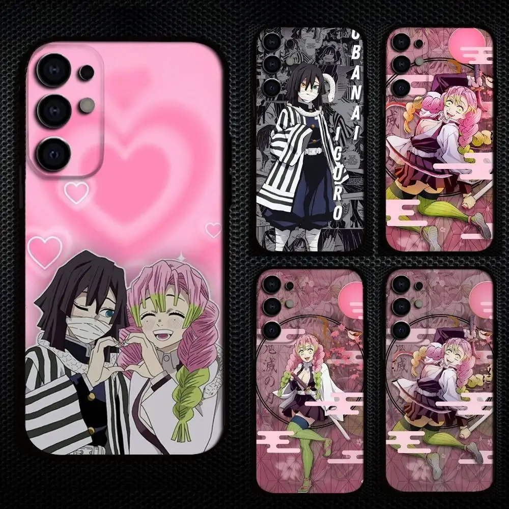 

D-Demon S-Slayer M-Mitsuri Obanai Phone Case For Samsung S25,S24,S21,S22,S23,S30,Ultra,S20,Plus,Fe,Lite,Note,10,9,5G Black Cover
