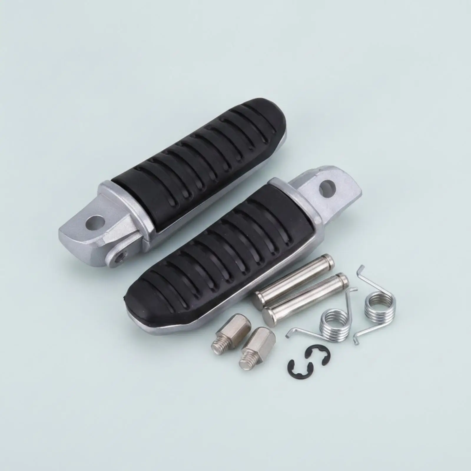 Motorcycle Foot Pegs Ribbed Footrest Easy to Install for Motorcyclists, Riders