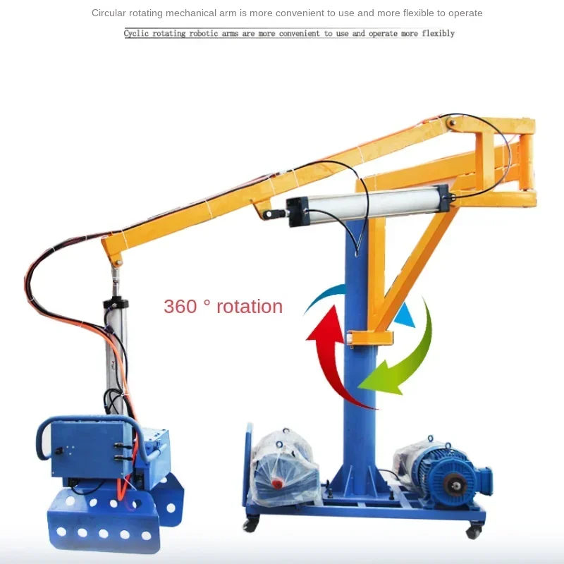 Pneumatic mechanical gripper, cement handling machine, vehicle mounted electric hydraulic loading and unloading assistance