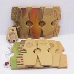 4.5x12cm 50 piece jewelry set card paper necklace/bracelet/hair accessory display label card