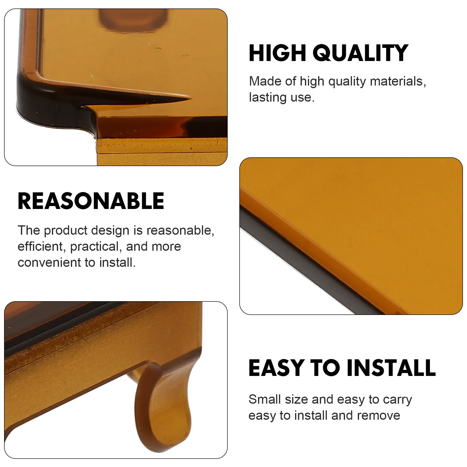 

2Pcs Acrylic Square Car Lampshade High-Transparency Colorful Easy Installation Off-Road Car Light Cover Spotlight Lampshade