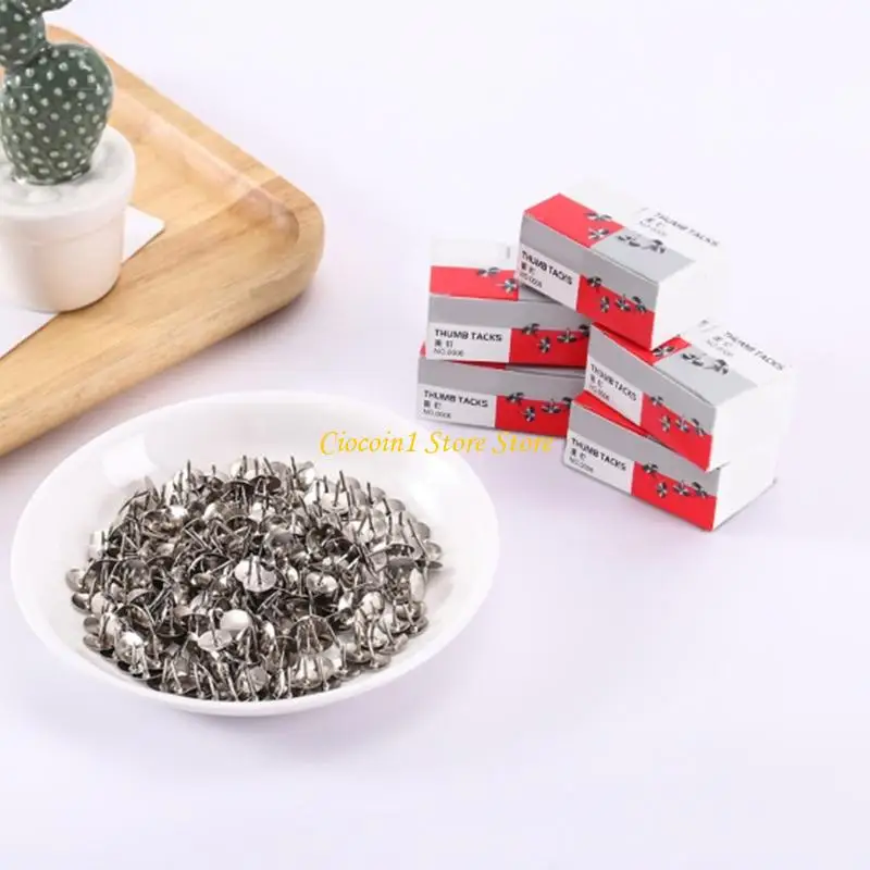 A3PC Metal Thumbtacks Push Pin Papan Pemberitahuan Cork Tacks Tacks Drawing Pin