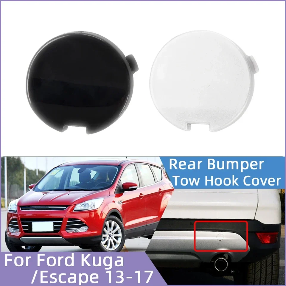 

For Ford Escape Kuga 2013 2014 2015 2016 2017 DV4517K922A Car Rear Bumper Tow Hook Eye Cover Cap Towing Hauling Trailer Lid Trim