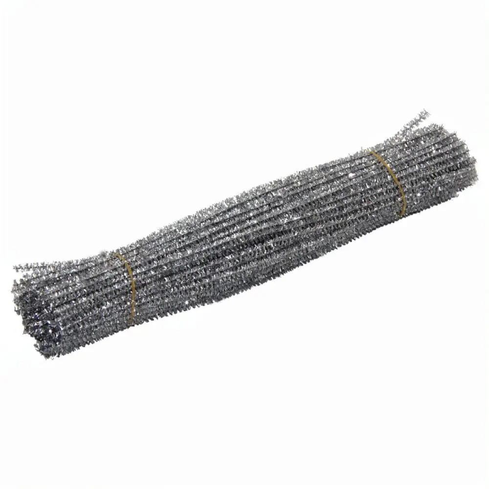 DIY Crafting Pipe Cleaners Glitter Chenille Stems Metallic Plush Sticks For Creative Handmade Toys Kids Intellectual Toys