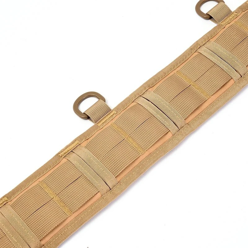 Taktischer gepolsterter Gürtel mit Polsterung, Outdoor Molle Taillenstützkissen, Armee-Kampfpolster für CS, Airsoft, Jagd, Paintball, Schießen – Detail 9