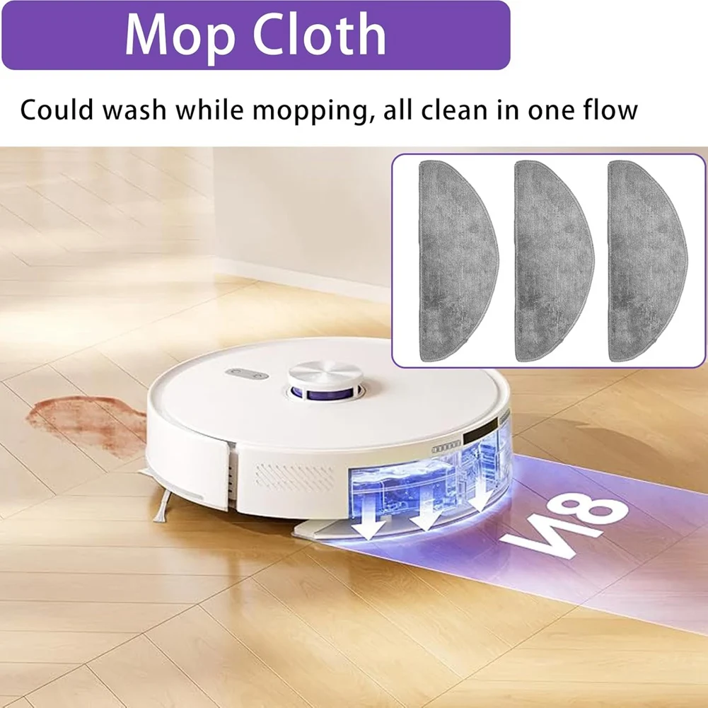 

HLES 19PCS Replacement Parts for Narwal Freo S Robot Vacuum Cleaner Parts Roller Brush Side Brush Mops Pad Hepa Filters