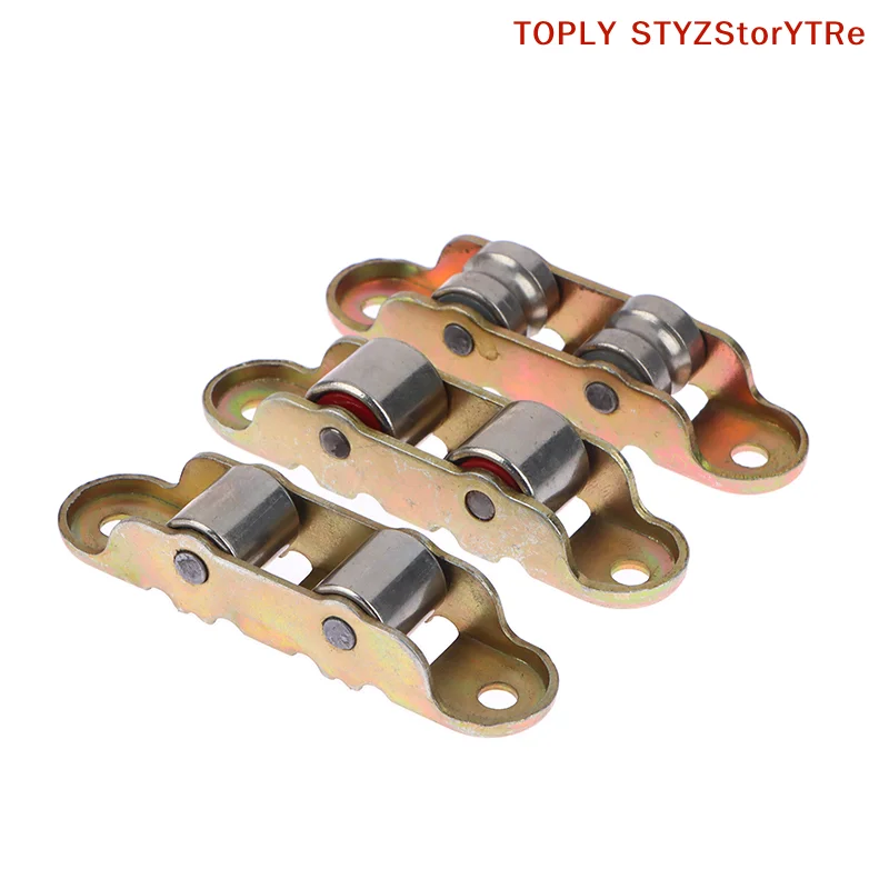 Durable 80 Type Flat/Groove Double Wheel Metal Pulley - Bottom Sliding Roller Track Support for Slide Doors & Windows