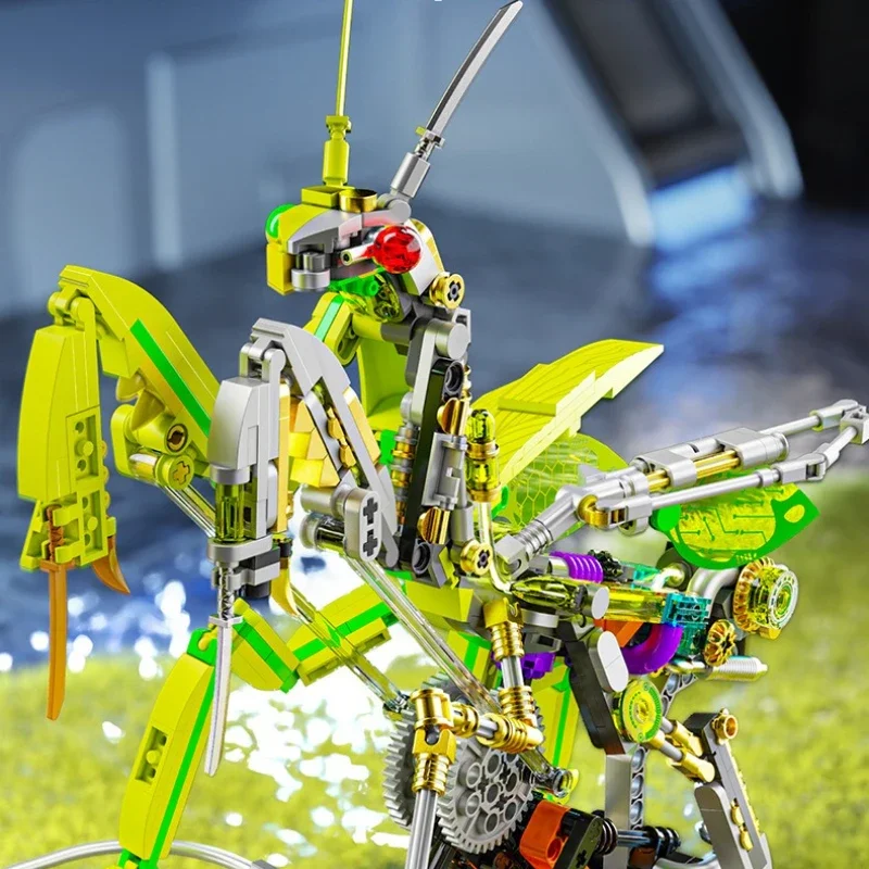 13055 نموذج السرعوف الميكانيكية 999 قطعة اللبنات الطوب الحيوان عدة الحيوان العالم التجمع لعبة لهدايا عيد الميلاد