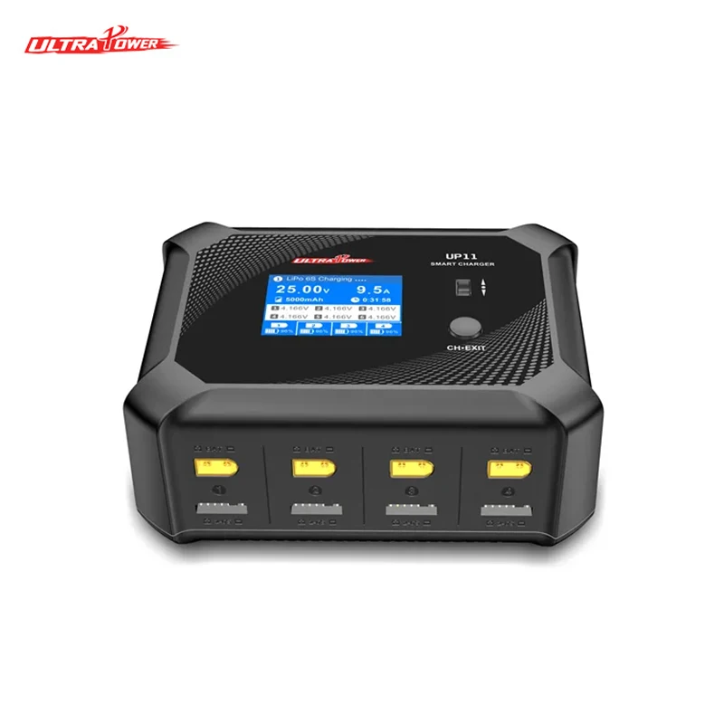 ULTRA POWER UP11 Battery Charger AC 240W DC 600W Four Channels Smart Blance Charger for 1-6S LiPo/LiHV/LiIon/LiFe Battery