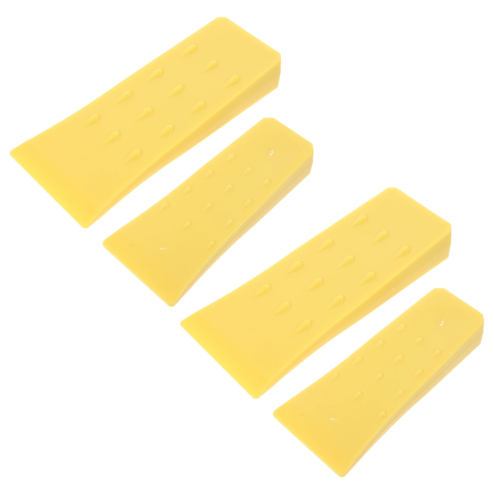 Cunhas de corte de plástico amarelo, 4 unidades, 6 polegadas, 8 polegadas, para corte de árvores, fornecimento de motosserra, acessório, ferramenta divisora
