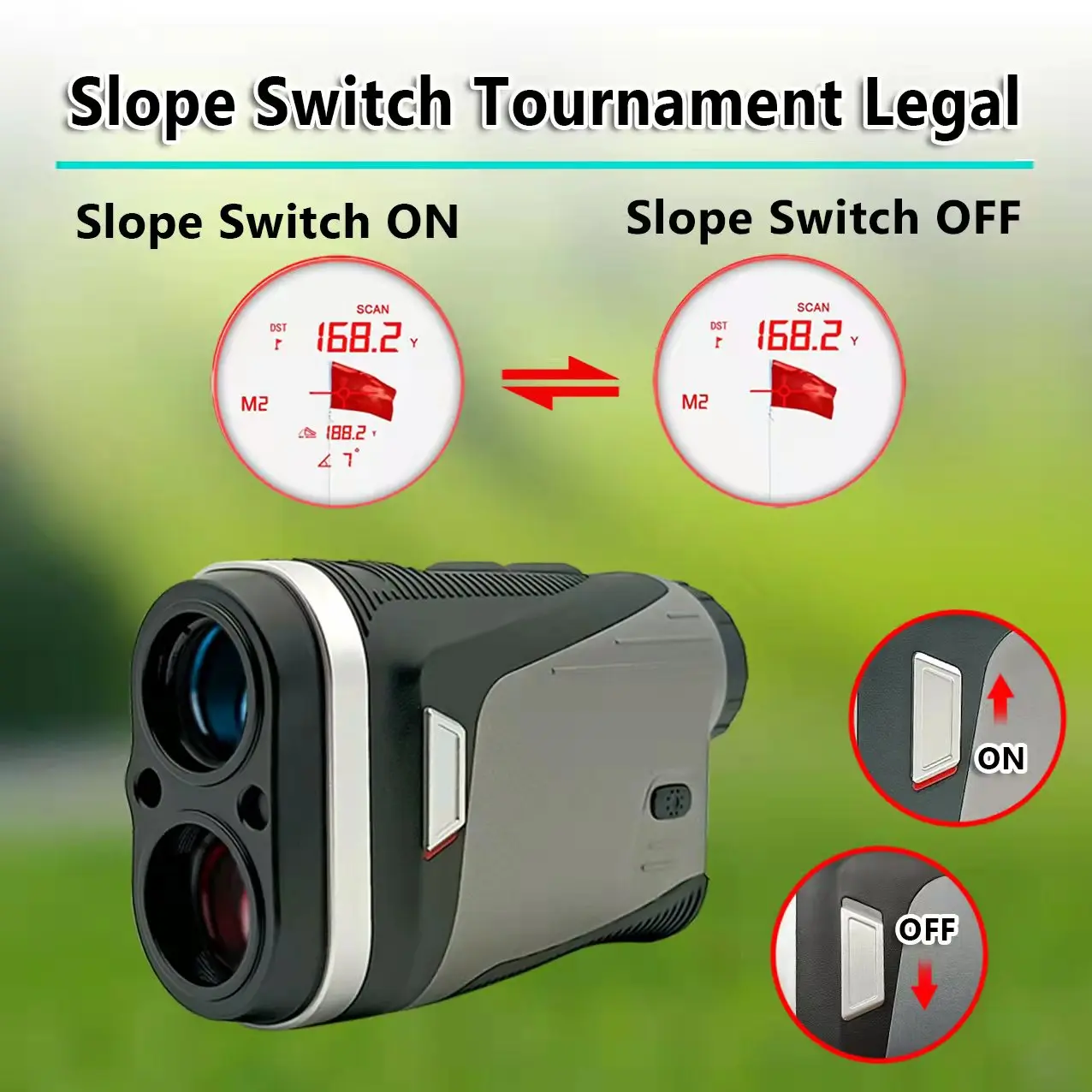 Goodero Hot Sale  Distance OLED Golf Rangefinder Handheld  Range Finder Golf