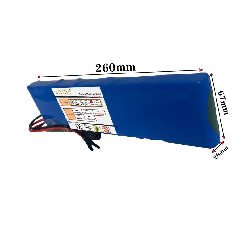 جديد 7s2p 24V 8Ah 18650 بطارية ليثيوم أيون 29.4V 8000mAh للدراجات البخارية الكهربائية موازنة