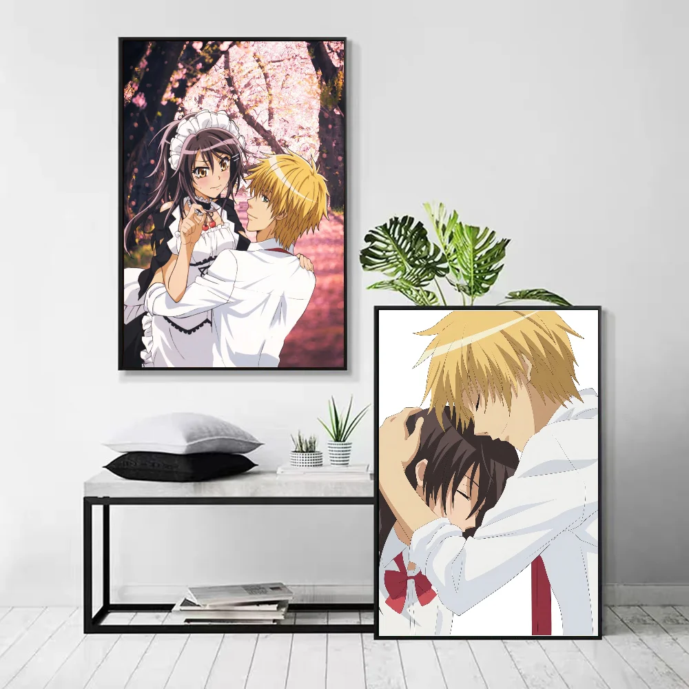 1pc Japanese Anime Maid Sama Classic Movie Poster Self-adhesive Art Waterproof Paper Sticker Coffee House Bar Room Wall Decor