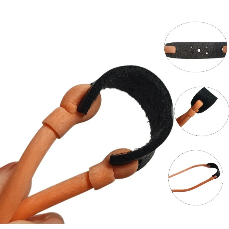 Slingshot Rubber Band Set High-elastic Latex Round Replacement Bands for Outdoor Slingshot Shooting Practice