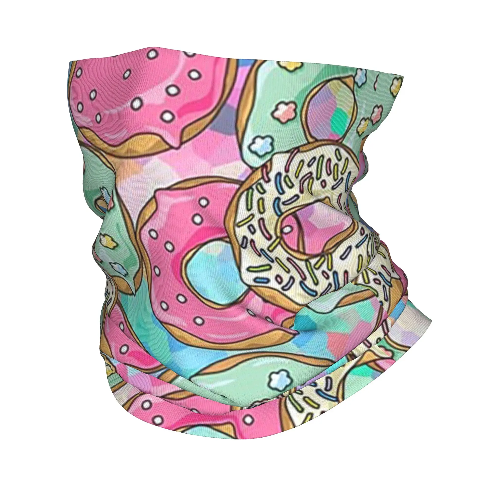 

Donut Delight Bandana Neck Gaiter Printed Mask Scarf Warm Face Mask Hiking Fishing For Men Women Adult