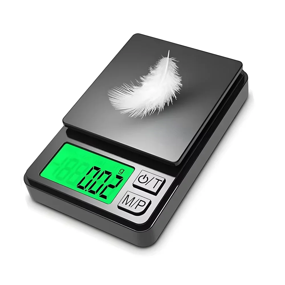 Báscula de Bolsillo de Precisión 1000g x 0.01g - Báscula Digital para Alimentos, Joyería, Onzas/Granos, Mini Báscula, Báscula Pequeña