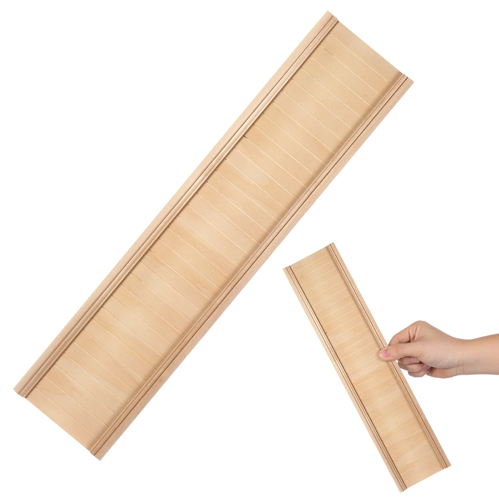 

Настенные панели для кукольного домика, мини-ваинскация для декора крошечного дома, легкая деревянная плинтусная доска, миниатюрная внутренняя отделка