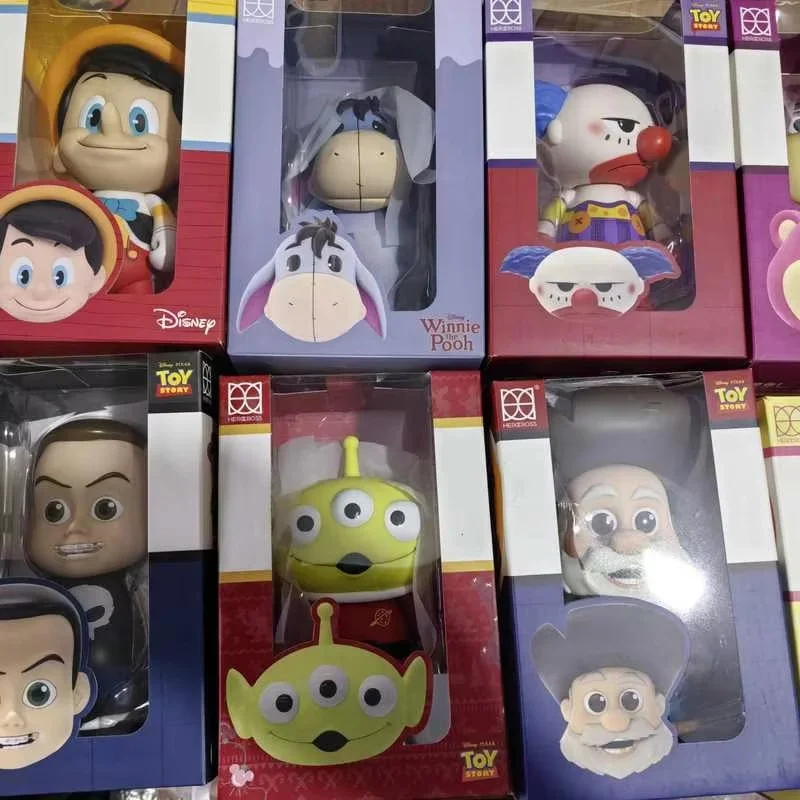 

2025 Original Herocross Big Box Handmade Gifts Toy Story Clown Yi'Er Donkey Andy Goofy Mobile Handheld Toys Collection Ornament