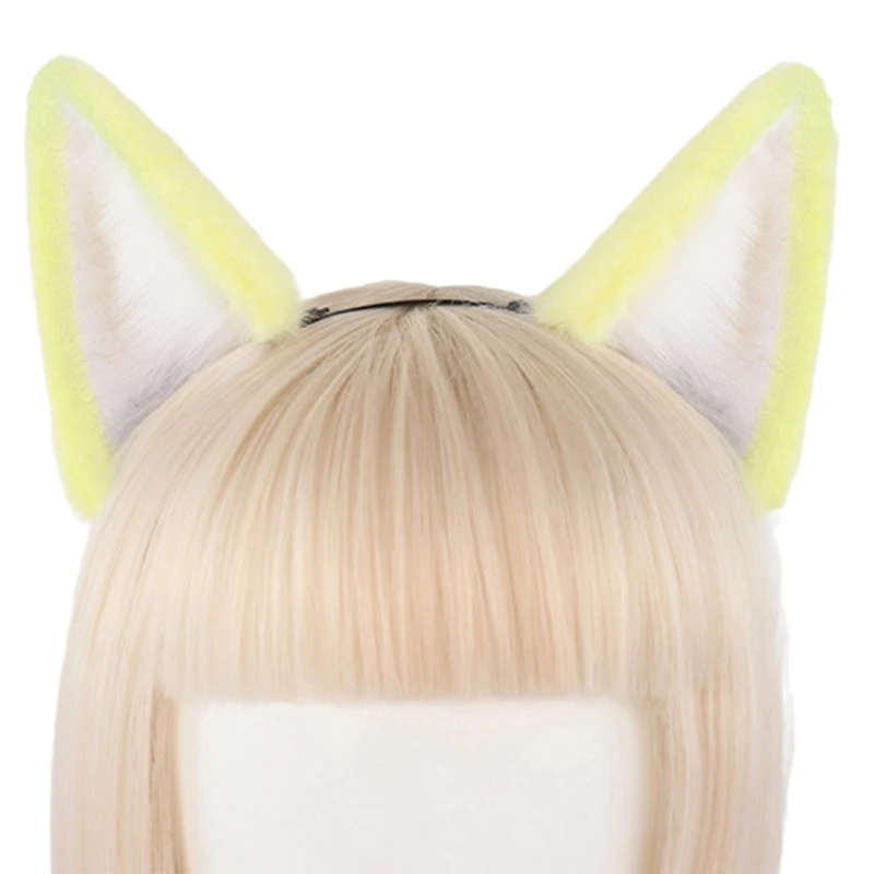 Cosplay Animes Character Headbands Plush Foxes Ear Hair Hoop for Girl Drop Shipping