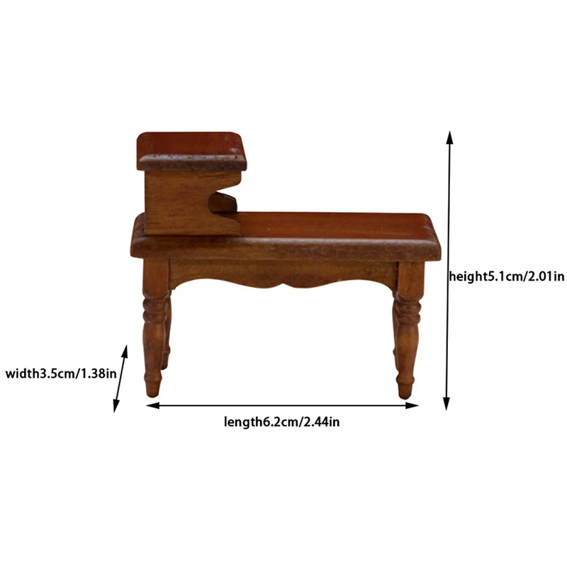 Table l'inventaire de maison de courses, table à thé à double couche, meubles de maison de beurre, accessoires de décoration, 1/12