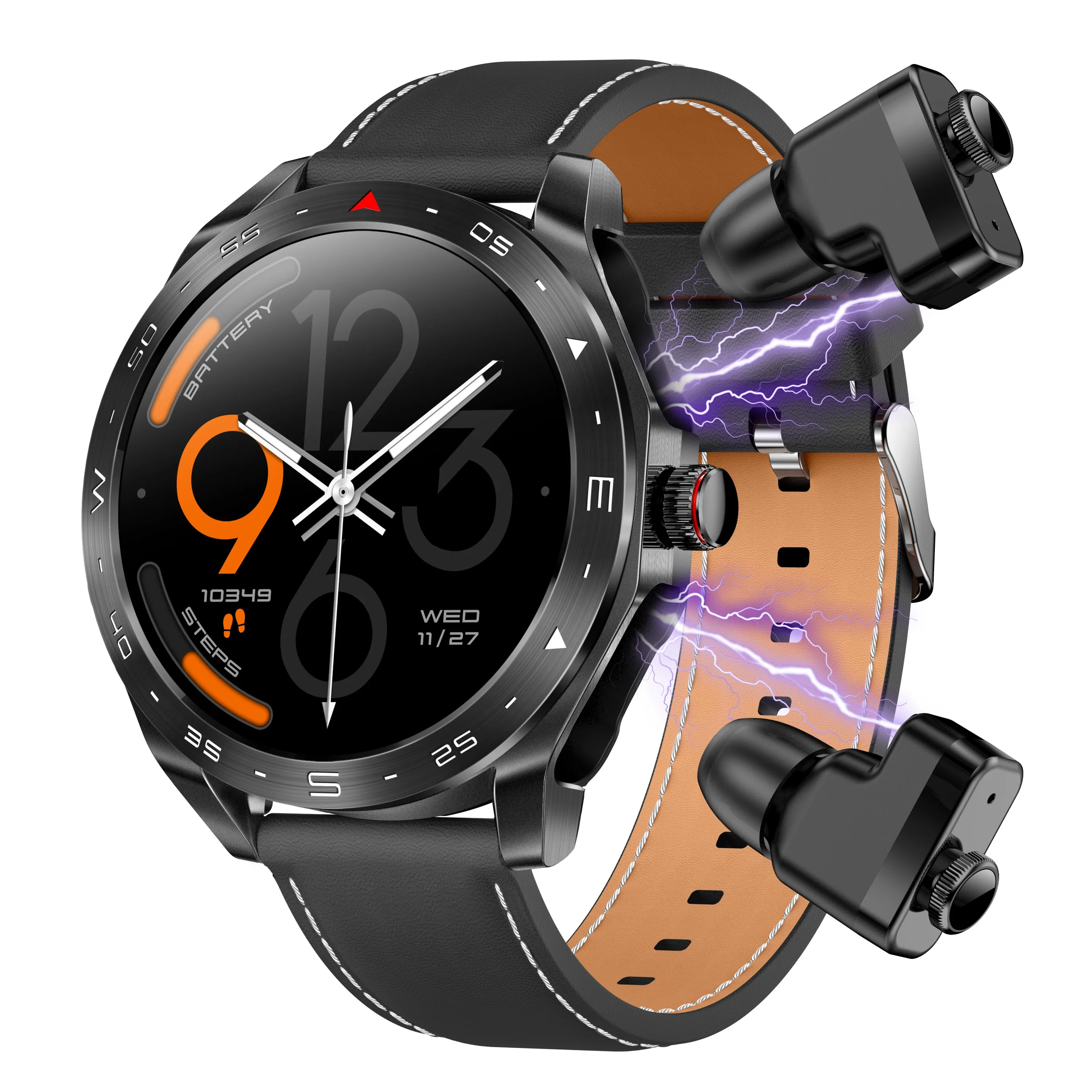 Bluetooth Headset Smartwatch 2-in-1 Bluetooth Call Health Monitor Activity Tracking Multi-functional Smartwatch For Android IOS