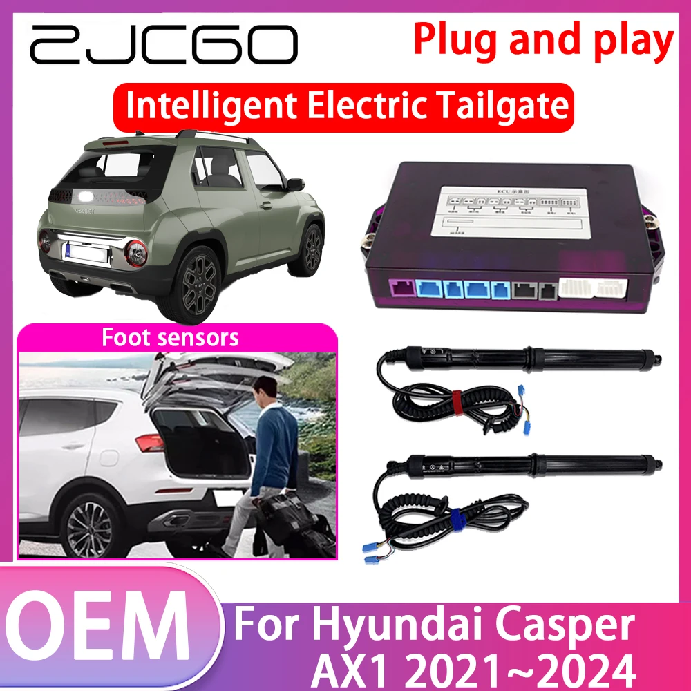 

ZJCGO Electric Tailgate Lift Drive Trunk Opening Tail Gate Lift Soft Close For Hyundai Casper AX1 2021 2022 2023 2024