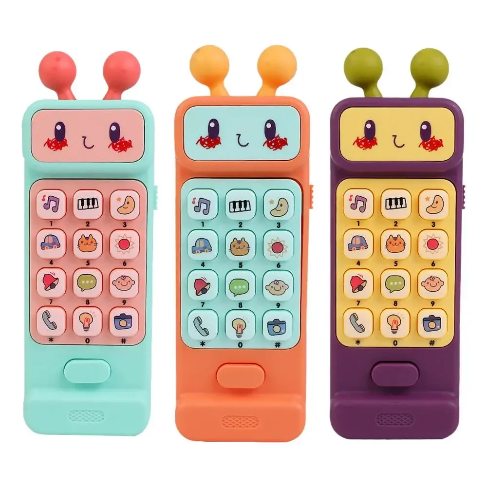 Mobiele telefoonspeelgoed voor kinderen Simulatie Elektronische bediening Telefoonspeelgoed met muziek Licht Vroeg educatief muzikaal speelgoed voor jongens en meisjes